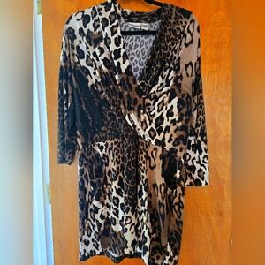 CHICOS Leopard Dress OR Top size 1 (8/10)